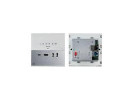 KRAMER 4K60 4:4:4 USB C WALL PLATE TRANSMITTER WITH USB, ETHERNET, RS 232, & IR OVER EXTENDED REACH HDBASET 3.0