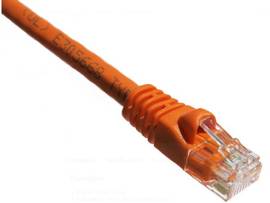 AXIOM 25FT CAT6A 650MHZ PATCH CABLE MOLDED BOOT (ORANGE)