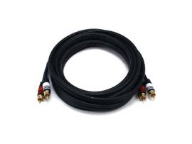 MONOPRICE 15FT PREMIUM 2 RCA PLUG/2 RCA PLUG M/M 2