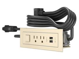 C2G RADIANT FURN SWPOWER 2OUTLET 2USB ALMON