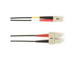 2m (6.5FT) SCLC BK OS2 SM Fiber Patch Cable INDR Zip OFNR