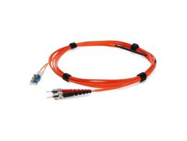 AddOn 5m LC (Male) to ST (Male) Orange OM2 & OS1 Duplex Riser Mode Conditioning