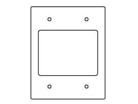 LEGRAND-WIREMOLD 2-GANG ACTIVATE SECT DEVICE PLATE
