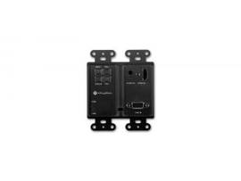 ATLONA TX ONLY TWO-INPUT WALL PLATE SWITCHER HDMI VGA SOURCES BLK