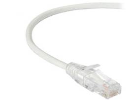 BLACK BOX CORP SLIM-NET CAT6A PATCH CABLE WHITE 10FT