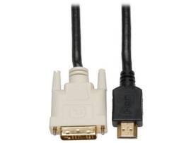 AV Cable - HDMI Left Connector - Male Left Gender - DVI-D Right Connector - Male