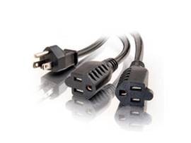 C2G 6FT 1-2 PWR CORD SPLITTER