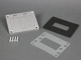 LEGRAND-WIREMOLD GFI FACEPLATE ALUM