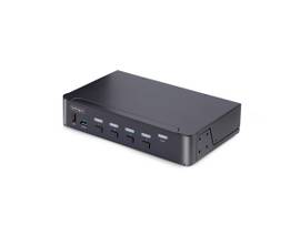 STARTECH 4-PORT DISPLAYPORT KVM SWITCH, 8K 60HZ / 4K 144HZ, SINGLE DISPLAY, DP 1.4, 2X USB 5GBPS PORTS, 4X USB 2.0 HID PORTS, HOTKEY SWITCHING, TAA CO