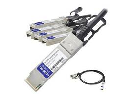 AddOn Dell CBL-QSFP-4X10GSFP-PASS-5M Compatible TAA Compliant 40GBase-CU QSFP+ t
