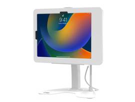 CTA DUAL SECURITY KIOSK STAND WITH LOCKING CASE AND CABLE FOR IPAD 10TH GEN, 10.9IN IPAD AIR, 11IN IPAD PRO (WHITE)