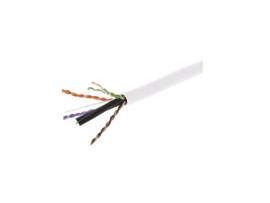 MONOPRICE CAT6 PLENUM BULK CABLE - UL_ SOLID_ 550MHZ_ UTP_ CMP_ BARE COPPER_ 10G_ 23AWG_ 500FT_ WHITE_ (TAA)