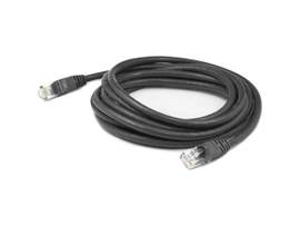 AddOn 7ft RJ-45 (Male) to RJ-45 (Male) Straight Black Cat6 UTP Copper PVC Patch