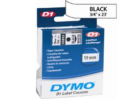 NEWELL-DYMO D1 TAPE CART 3/4 X 23 IN BLK ON WHT