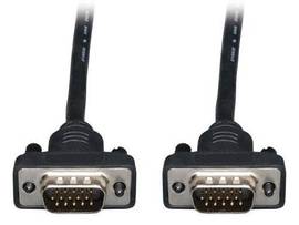 3ft VGA Coax Monitor Cable Low Profile with RGB High Resolution HD15 M/M 3 ft