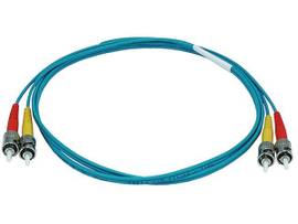 MONOPRICE FIBER OPTIC CABLE - ST TO ST_ OM3_ 50/12