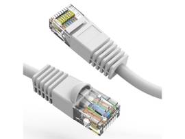 AXIOM 14FT CAT6 UTP 550MHZ PATCH CABLE SNAGLESS MOLDED BOOT (WHITE)