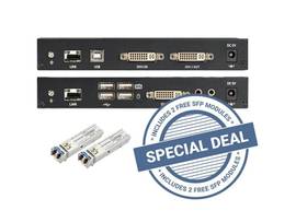 BLACK BOX CORP KVX SERIES DVI FIBRE KVM EXTEN SH TX+RX
