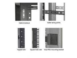 BLACK BOX CORP ELITE DATA CABINET, 84INH (45U)2TPMS3NK