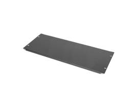 ROCSTOR 19IN 4U BLANKING PANEL - INCLUDES MOUNTING HARDWARE - HEAVY-DUTY COLD ROLLED BLACK STEEL BLANKING PANEL - 1 PACK - ROHS - EIA COMPLIANT -