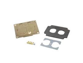 LEGRAND-WIREMOLD BRASS DPLX RECEPT PLT OMB
