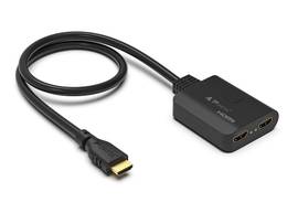 BATTERY TECH PORTTA 122HD4KU-BTI 4K HDMI 2-PORT VIDEO SPLITTER 1X2 HDMI SPLITTER POWERED BY USB OR POWER ADAPTER 4K 30HZ