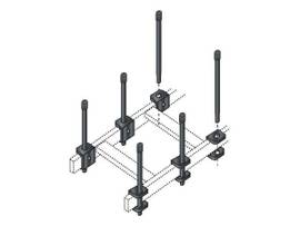 Ladder Rack Cable Retaining Post - Black, GSA, TAA