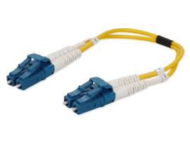 ADD-ON 6IN LC M/M OS2 YELLOW FIBER PATCH CBL