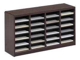 SAFCO ORGNZR EZSTOR WOOD 24 COMP LTR