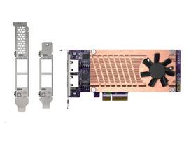 QNAP QM2 SERS, 2 X PCIE 2280 M.2 SSD SLOTS, PCIE G3 X 4 , 2 X  INTEL I225LM 2.5GBE NBASE-T PRT
