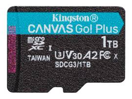 KINGSTON 1TB MICROSDXC CANVAS GO PLUS 170R A2 U3 V30 SINGLE PACK W/O ADP