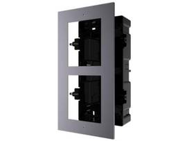 HIKVISION DS-KD-ACF2/PLASTIC : 2 MODULE ACCESSORIES, USED FOR FLUSH MOUNTING, INCLUDES A PLASTIC FLUSH MOUTING BOX 2 MODULE, A FRONT PANEL FOR 2 MOD