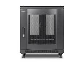 ROCSTOR SOLIDRACK R3003 12U RACK WITH SIDES ENCLOSURE - 600MM X 1000MM X 12U - INCLUDE DOORS & SIDES - 1760 LB CAPACITY - ADJUSTABLE DEPTH -