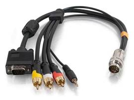 C2G RR HD15 3.5 3RCA FLYING LEAD 3FT