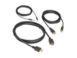 HDMI KVM Cable Kit - HDMI,USB-A,3.5mm Left Connector - Male Left Gender - HDMI,U