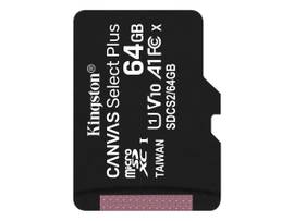KINGSTON 64GB MICSDXC 100R A1 C10 SGL PK W/O ADP