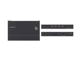 KRAMER TP-590RXR 4 60 4 2 0 HDMI POE RECEIVER USB ETHERNET RS2 2 IR STEREO AUDIO DE EMBEDDING OVER EXTENDED REACH HDBASET 2 0