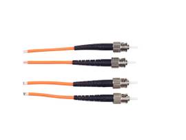 Premium Ceramic Multimode 62-5-Micron Fiber Optic Patch Cable ST ST Duplex Riser