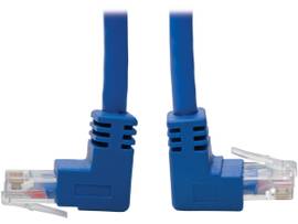 TRIPP LITE CAT6 PATCH CABLE UP/DOWN ANGLED BLUE 5FT