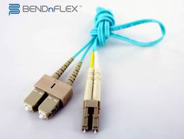 AXIOM LC/SC BENDNFLEX PLATINUM MMD OM4 50/125 PLENUM BEND INSENSITIVE FIBER 15M