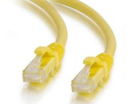 C2G 6IN CAT5E SNAGLESS UTP CABLE-YLW