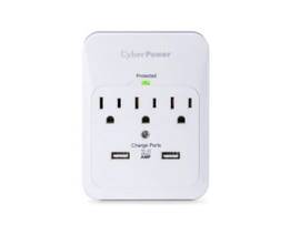 CYBERPOWER PRO SURGE PROTECTOR 3 OUTLET WALL TAP