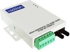 AddOn Serial RS232/RS485/RS422 to Fiber SMF 1310nm 20km ST Serial Media Converte