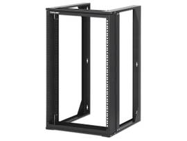 HINGED SWING FRAME, 450 MM (17.7 IN.) DEPTH, FLAT PACK, BLACK RAL 9004