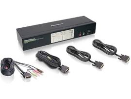 IOGEAR SWTCH W/AUD2P DUAL VIEW D-LINK DVI KVMP