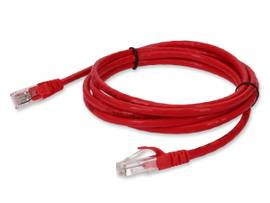 ADD-ON 4FT RJ-45 M/M CAT5E RED CU PVC PATCH CBL