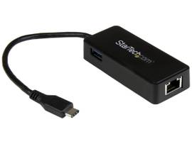 ADAPTER USB-C TO GBE W/ EXTRA USB PORT