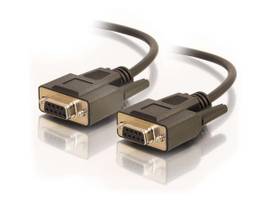 C2G 15FT DB9 F/F NULL MODEM CBL BLK
