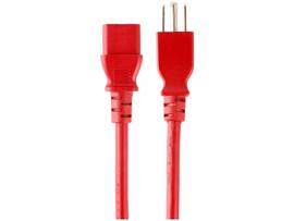 MONOPRICE 2FT 18AWG RED POWER CORD CABLE WITH 3 CO