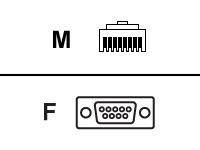 DIGI 48 RJ 45/DB 9F STR CBL (10 PIN)